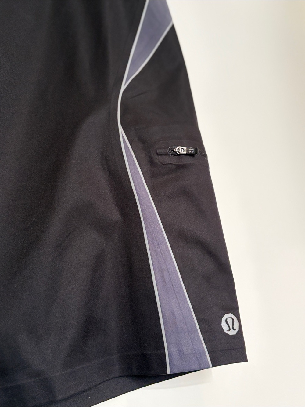 Lululemon NWOT Men’s Wave Board Shorts Swim Trunks Black Grey Size 40 - Picture 9 of 9